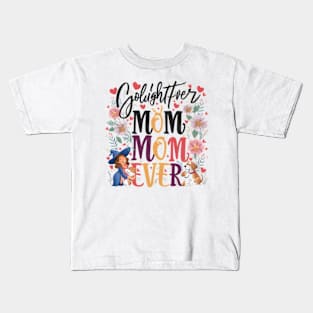 Best Golden Retriever Mom Ever Funny Dog Lover Kids T-Shirt